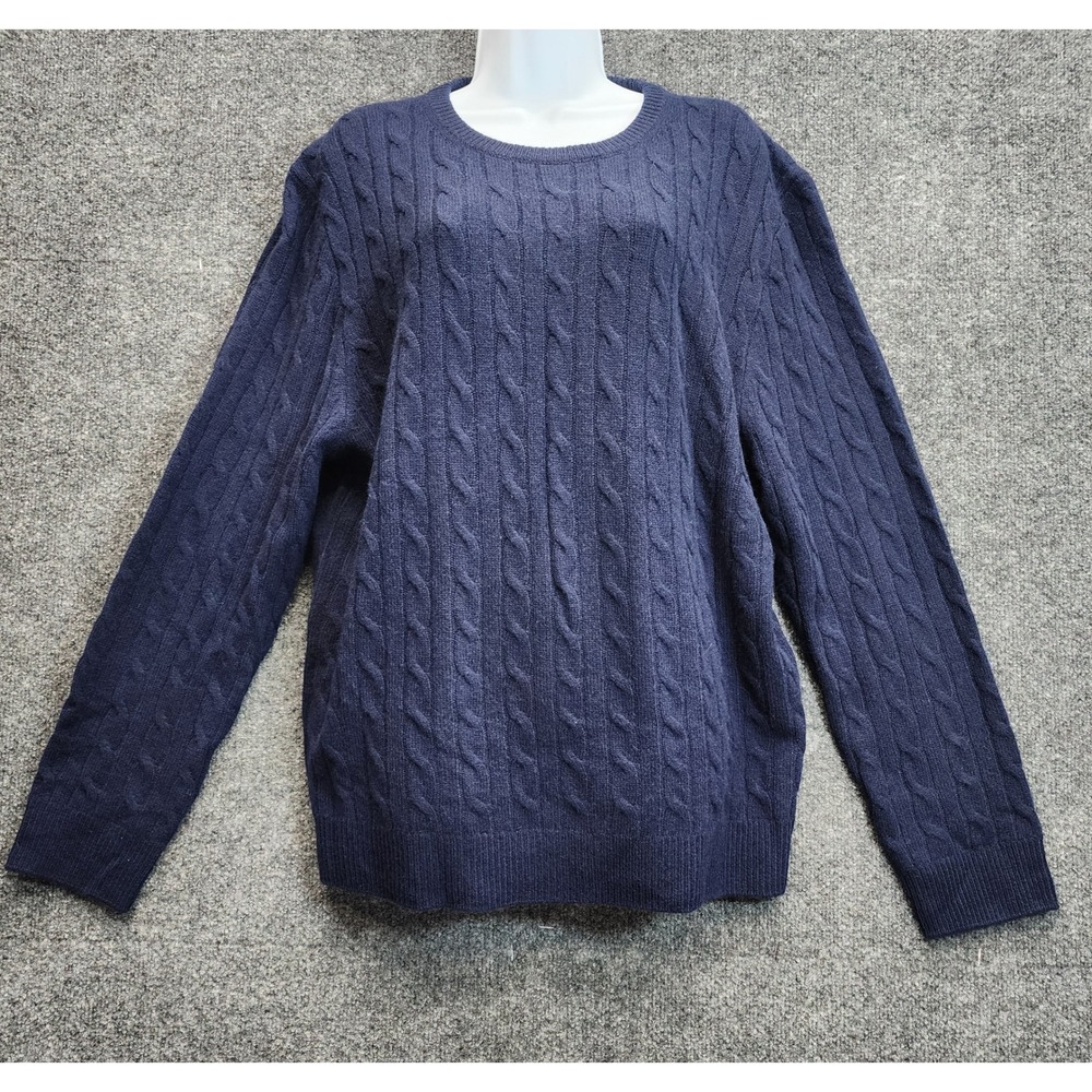 Quince Women's XL Mongolian Cashmere Cable Knit Sweater Quiet Luxury Old Money